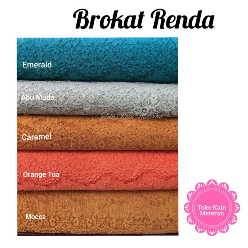 KAIN BROKAT STRIMIN / KAIN RENDA LACE / KAIN TRIMMINGLIS RENDA