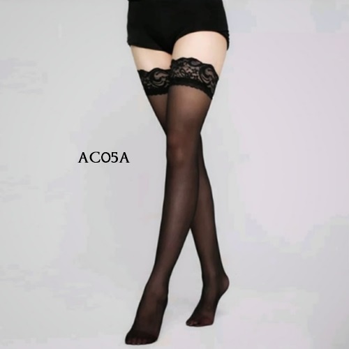 [SIAP KIRIM] LINGERIE STOCKING BAWAHAN TRANSPARAN WANITA HITAM AC05A