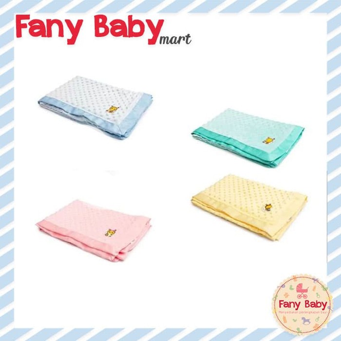 BABY BEE CUDDLE DOT BLANKET - SELIMUT BOBA NON TOPI