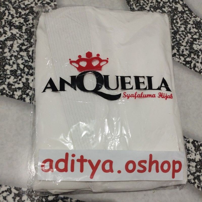 (Bisa COD) Leaf Khimar Cerutty Anqueela Syafaluma-BrokenWhite