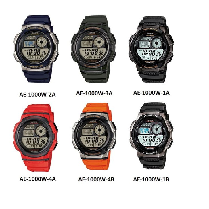 Jam Tangan Digital CASIO AE-1000W Original
