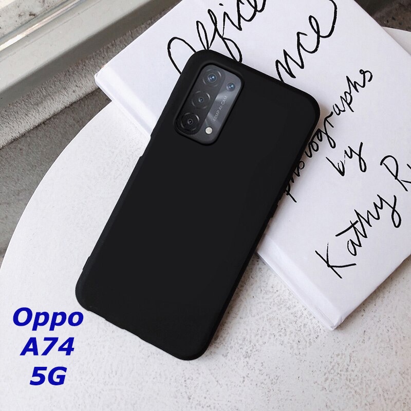 Casing Oppo A74 5G SoftCase Black Matte