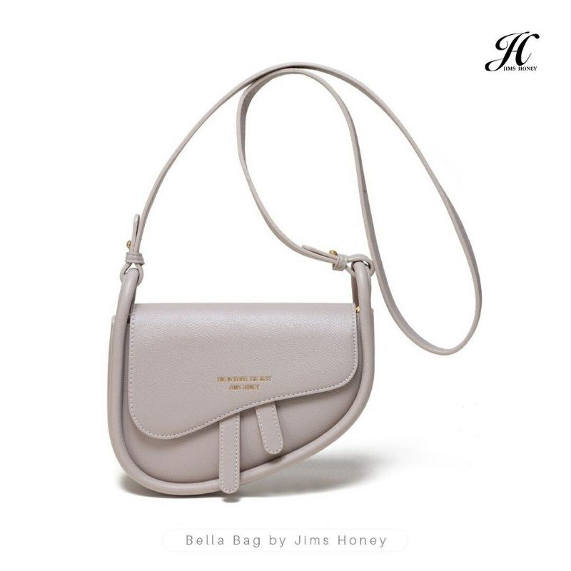 Tas Wanita Jimshoney Bella Bag Saddle Trendy - Tas Selempang Import Murah Unik - Tas Mini Slingbag Kulit