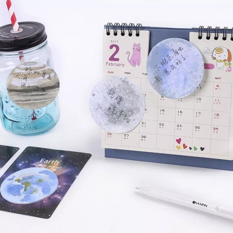 [UBIMARU]  PLANET GALAXY UNIVERSES  STICKY NOTE  MEMO PADS-5