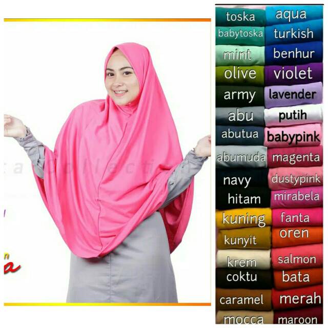 Hijab instan jumbo xxl non pet
