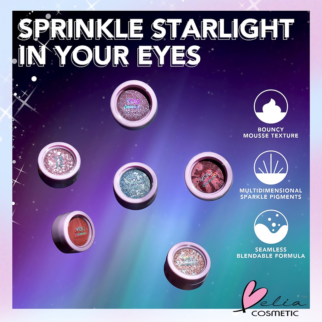 ❤ BELIA ❤ YOU Colorland Aurora Muse Eyeshadow | Sprinkle Starlight in Your Eyes | 6 Warns Shades