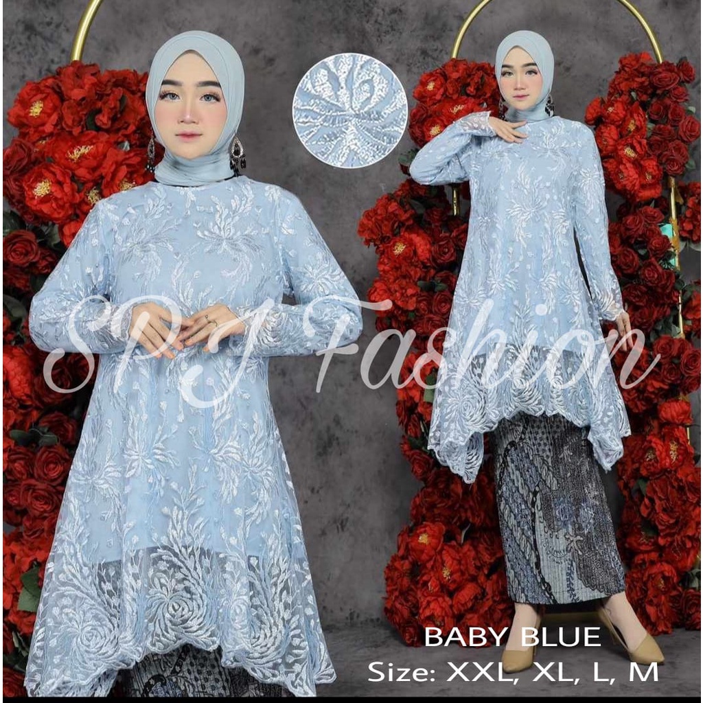 GRAND DESAIN SET TUNIK MAURI/MODERN STELAN TUNIK TERVIRAL/STELAN PESTA/STELAN LAMARAN/STELAN KONDANGAN/STELAN WISUDA/STELAN TUNIK MODERN BY SPJ_FASHION/TRENDY MODEL KEBAYA BEST SELLER