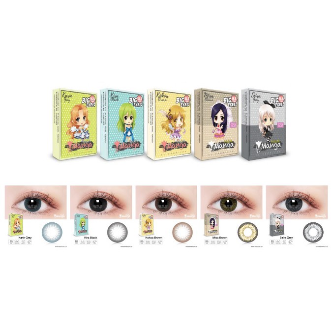 Softlens X2 Shin Manga Big Eyes 15.5mm - Normal + Softlens Case