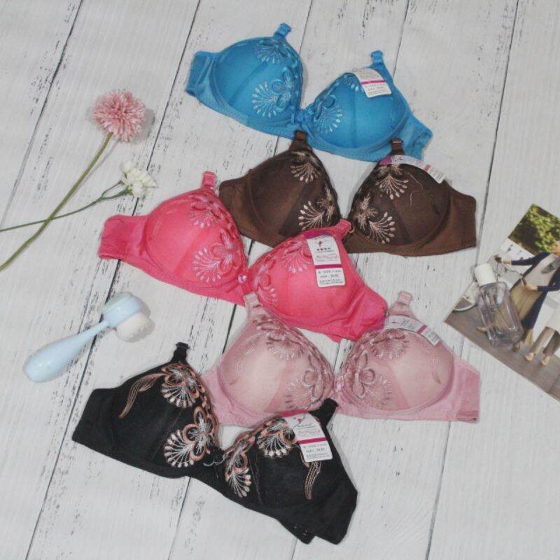 BRA BH FASHION BORDIR KAIT 2 BUSA TANPA KAWAT PREMIUM BRA