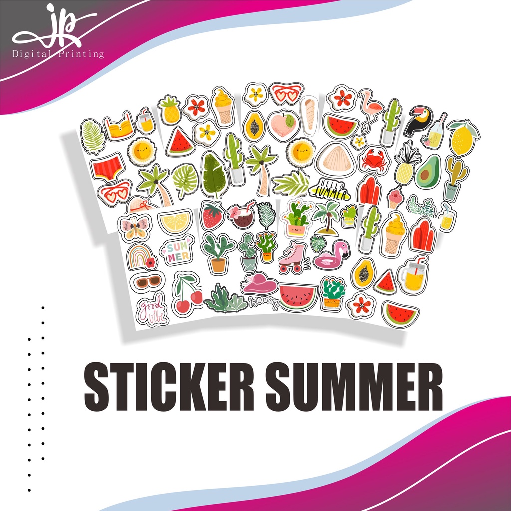 

JP Store Cetak Sticker Label Pack Perlembar | Stiker Aesthetic Untuk Case Hp Tumbler Laptop Koper Gitar Dll