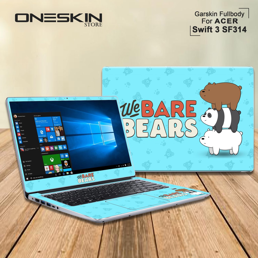 Garskin Laptop Cover Laptop Acer Swift 3 SF314-56G-59A4 SF314-56G-59E7 Fullbody