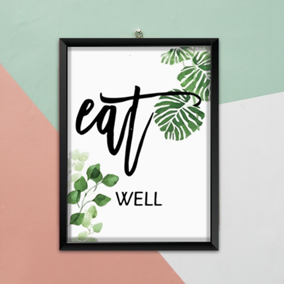 Hiasan Dinding wall decor Tropikal Dekorasi Dinding Ruang Tamu eat pray love