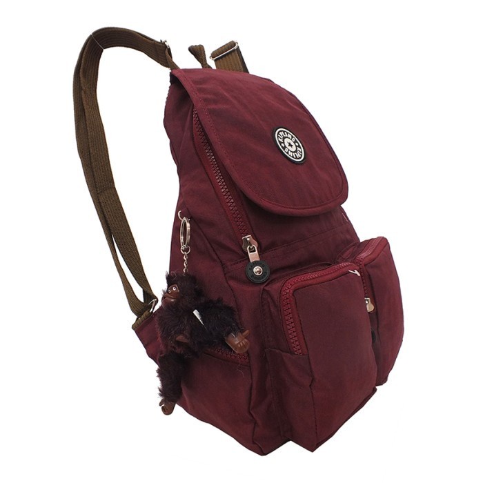 PROMO TAS WANITA Tas Wanita Ransel Kipling SP 071 - Maroon TAS WANITA IMPORT KEKINIAN RANSEL SEKOLAH