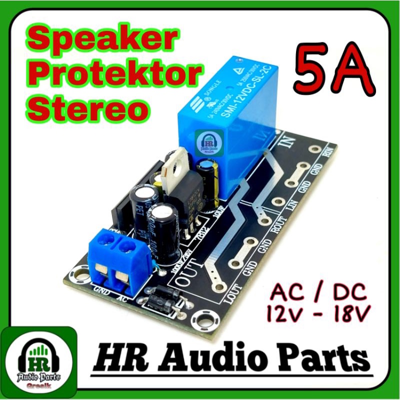 Kit Speaker Protektor UPC1237HA Stereo 2 Channel AC / DC 12V - 18V upc1237 Single Relay