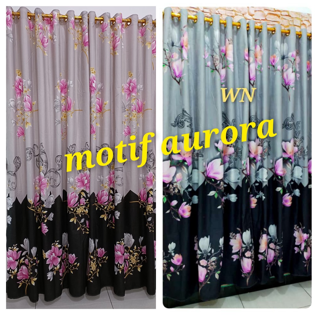 READY LAGI!!!! Gorden Smokering Besar Ring 12 Murah Tirai Pintu Gorden Murah Terbaru uk 135x220