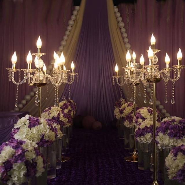 Standing Lampu - Standing Flower - Standing Centerpiece - Candle holder Cab 6 -