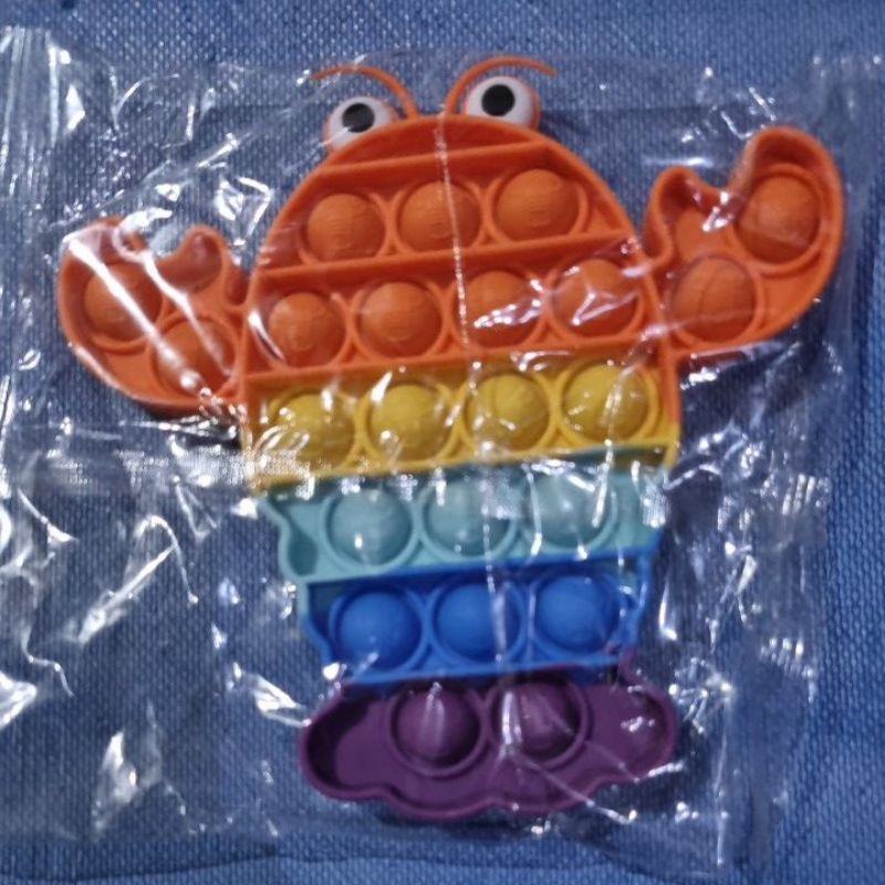 POP IT FIDGET TOY mainan penghilang stress relief kids kualitas 3d embos premium / MAINAN POP IT TIK TOK ANAK-Lobster