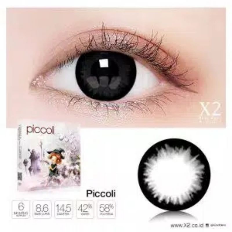 {BISA COD} SOFTLENS X2 PICCOLA / PICCOLI BY EXOTICON NORMAL &amp; MINUS -0.50 SD -6.00