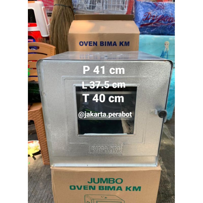 BIMA KM-Oven Kompor/Oven Tangkring/Oven Kue Susun 3 JUMBO + Loyang