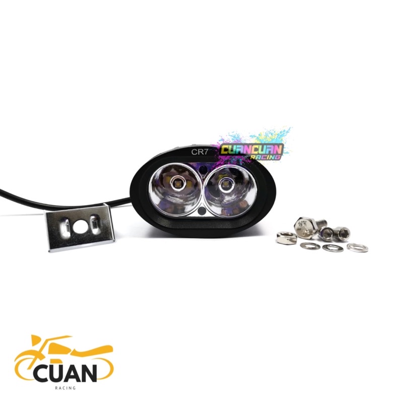 Lampu tembak sorot LED OWL 20 watt 3 mode worklight cree 2 mata