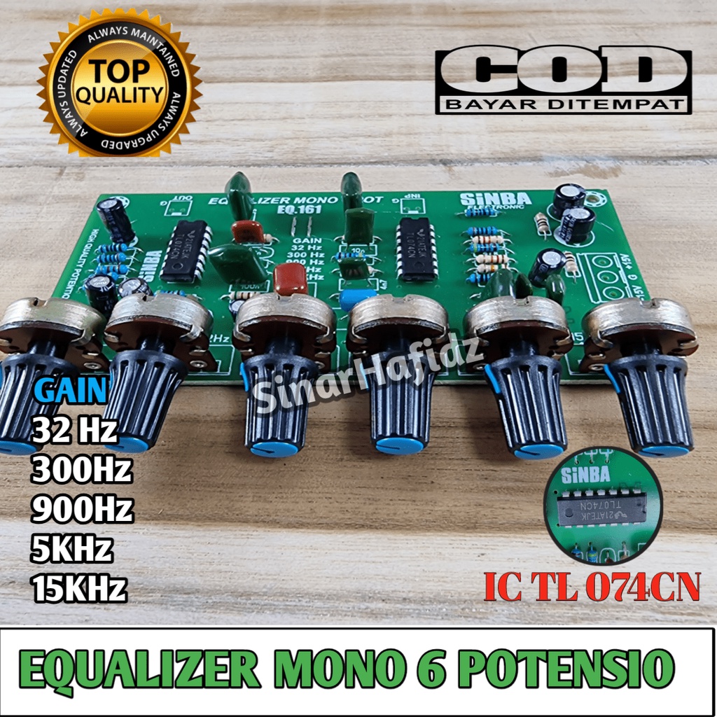 EQUALIZER 6 POTENSIO PUTAR ROTARI 161