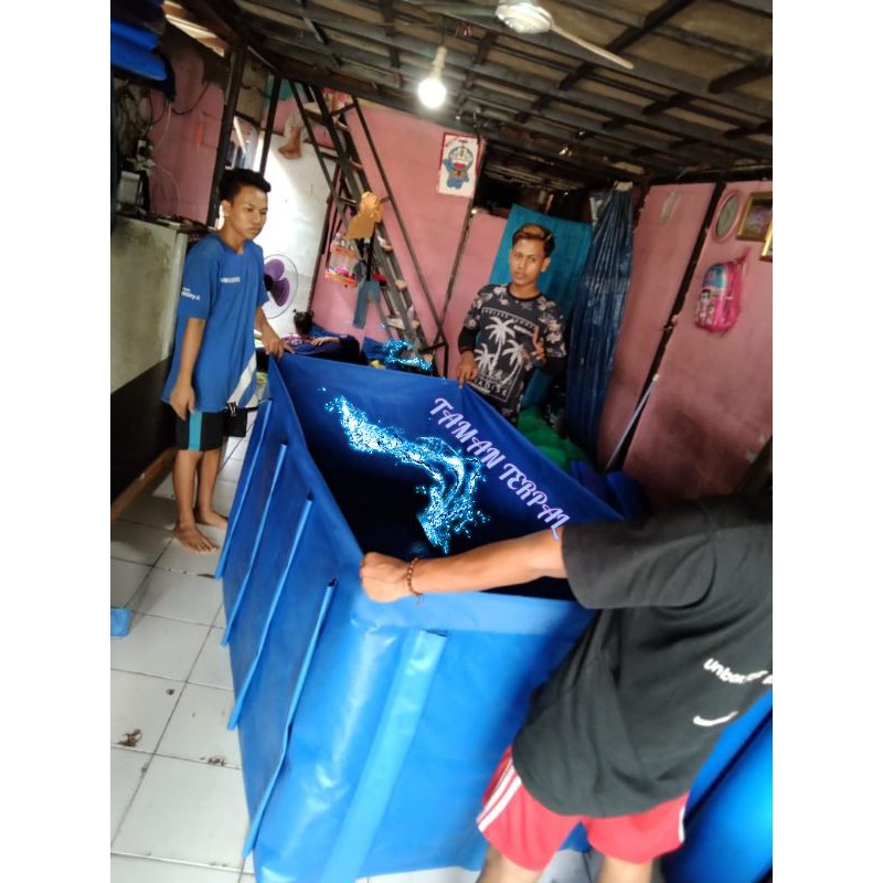 TERPAL KOLAM ORCHID 1,5X1X1 MOTIF SLOT PARALON/KOLAM IKAN/KOLAM TERPAL/TERPAL ORCHID