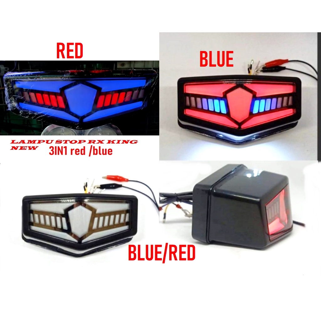 STOP LAMP RX KING 3IN1 & LED LAMPU STOP YAMAHA RX KING PLUS SEN NEW STYLE -LED 10 MATA