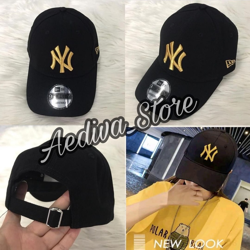 New Topi wanita dewasa/ Topi Santai/ Topi kekinian in fashion/ Topi baseball karakter BORDIR NY Dril