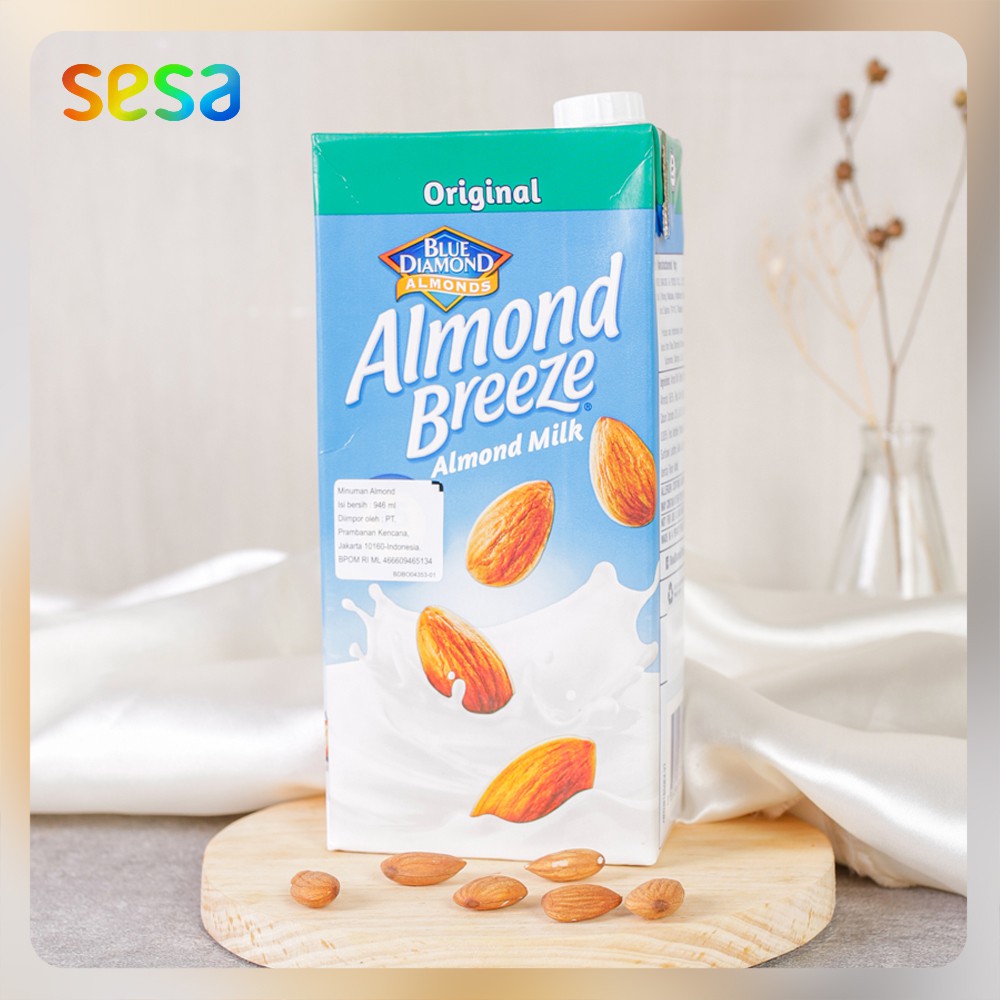 

BLUE DIAMOND Almond Breeze Milk Original 946ml - Susu Non-Diary Fresh Segar