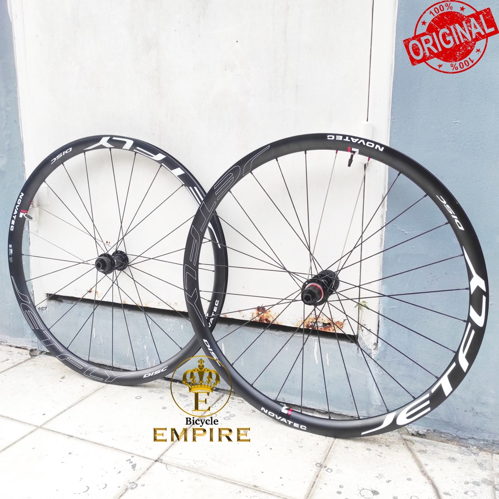 Wheelset Roadbike 700c Novatec Jetfly Disc Brake Velg Roda 700 Road Bicycle Empire