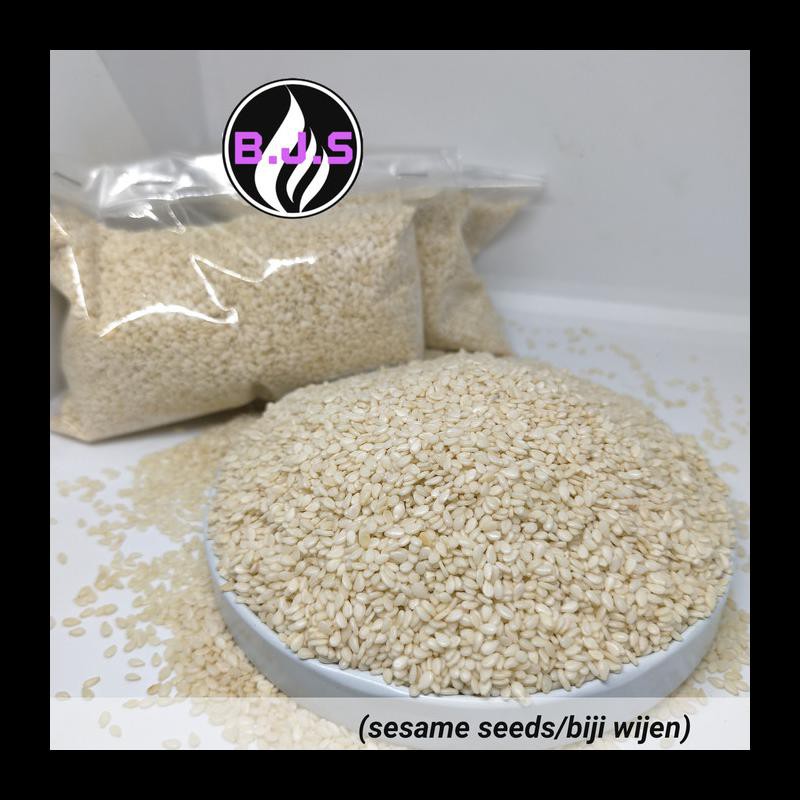 

NEW! BIJI WIJEN PUTIH/ WHITE SESAME SEEDS 1KG PALING MURAH