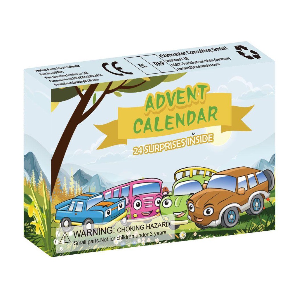 R-flower Kalender Advent Natal XMAS Hadiah Gift Box Countdown Kalender Truk