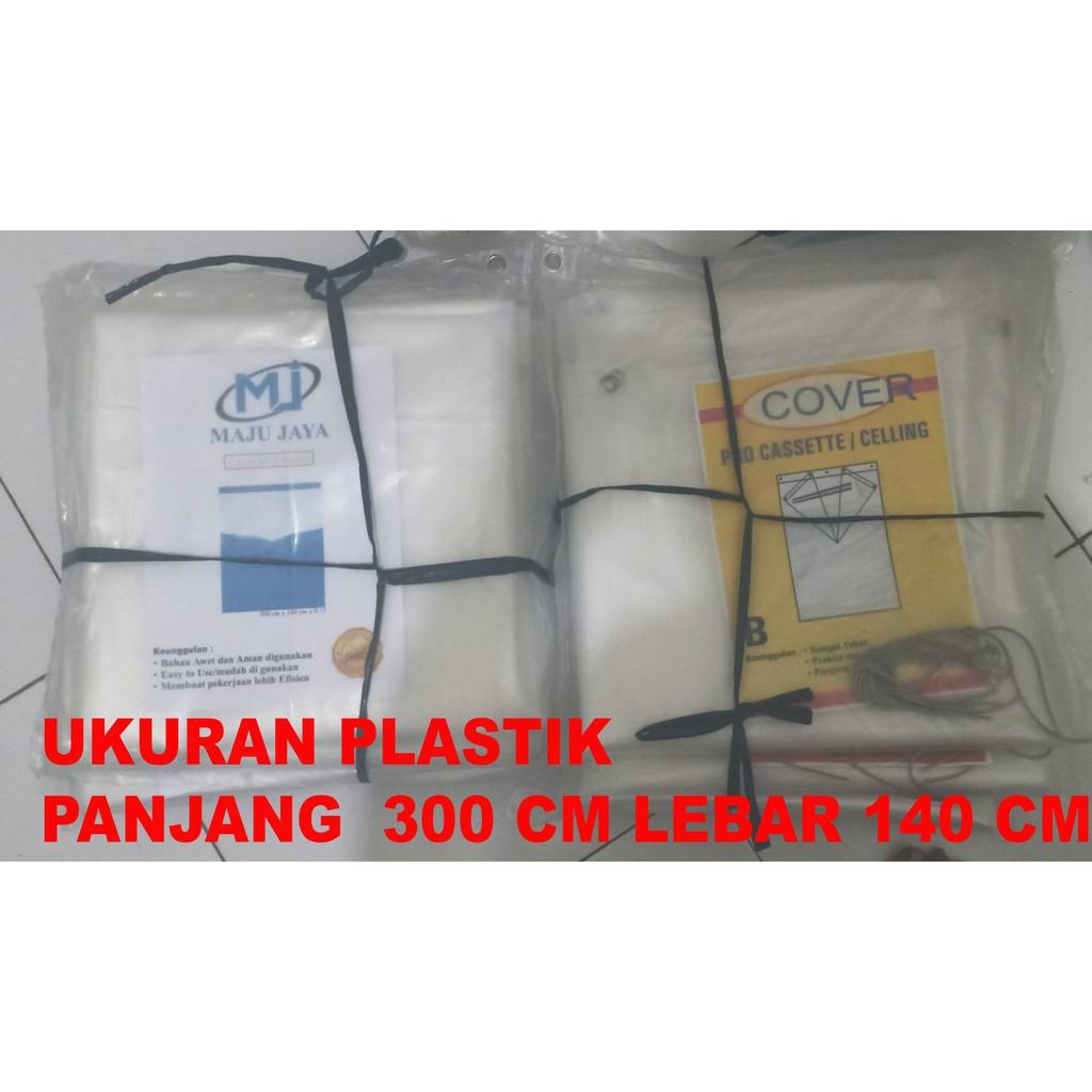 PLASTIK CUCI AC CASSETLE MAJUJAYA UKURAN 140 CM X 300 M TEBAL 0.15