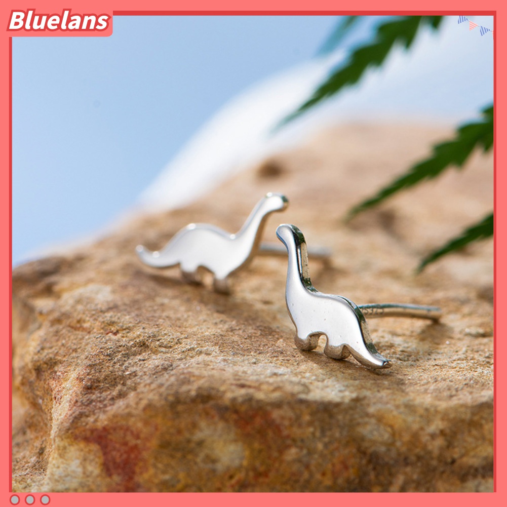 Anting Stud Piercing Bentuk Hewan Dinosaurus Mini Untuk Wanita