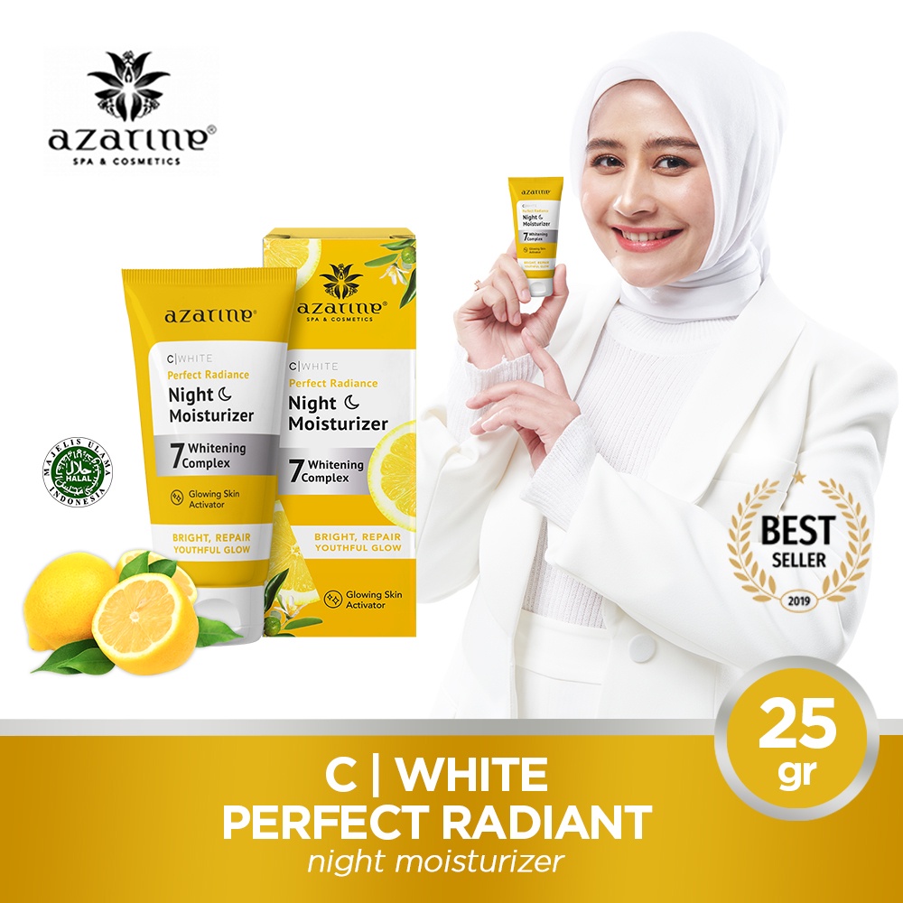 Jual Azarine C White Perfect Radiance Night Moisturizer 25g | Shopee ...