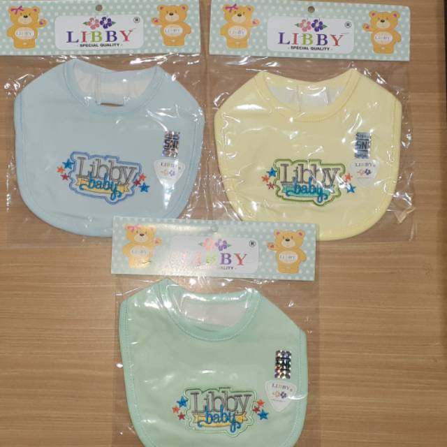 Libby Slabber bayi / BIB bayi bordir warna / celemek makan bayi