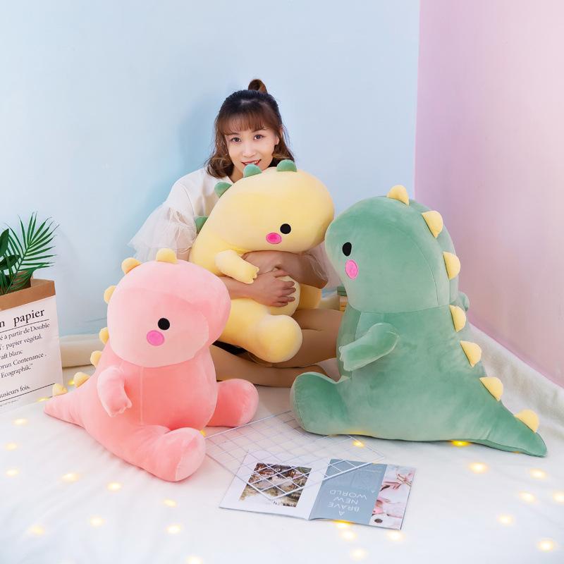 Boneka Bantal Karakter Dinosaurus/Bantal Sofa Empuk/Bantal Tidur Lucu Dan Imut Bahan Halus Lembut