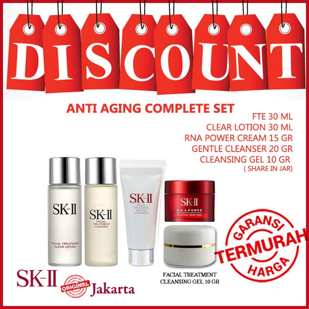 SKII, SK II, SK-II SK2 Paket Medium Anti Aging Complete SET/RNA power