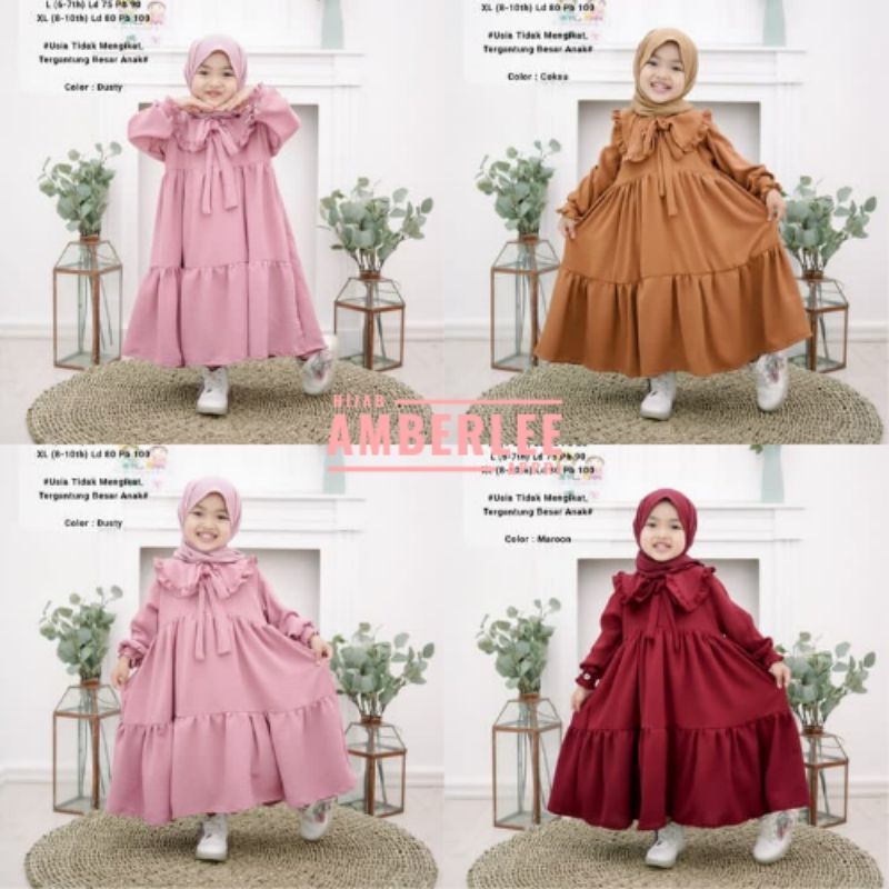 CERRY MESYA KIDS/ GAMIS SET PLUS KERUDUNG/GAMIS ANAK ANAK PEREMPUAN 1-10TAHUN/BAJU ANAK PREMIUM/GAMI