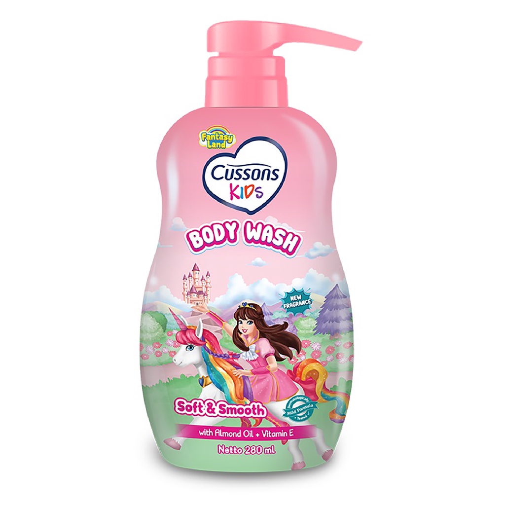 Bisa COD CUSSONS KIDS Body Wash Soft &amp; Smooth / Active &amp; Nourish / Fresh &amp; Protec - 280ml