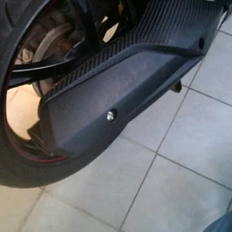 Cover Tameng Tutup Knalpot Motor Mio Soul Gt l Sparepart Variasi Pelindung Knalpot Mio Soul GT Standar Original Hitam Murah