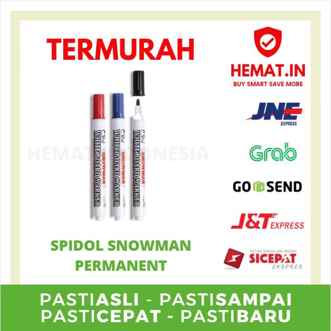 

SPIDOL SNOWMAN PERMANENT MARKER SPIDOL PERMANEN SNOWMAN TERLARIS