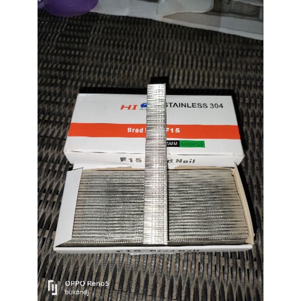 

PAKU TEMBAK STAINLESS 304 F15 PER 1 LEMPENG