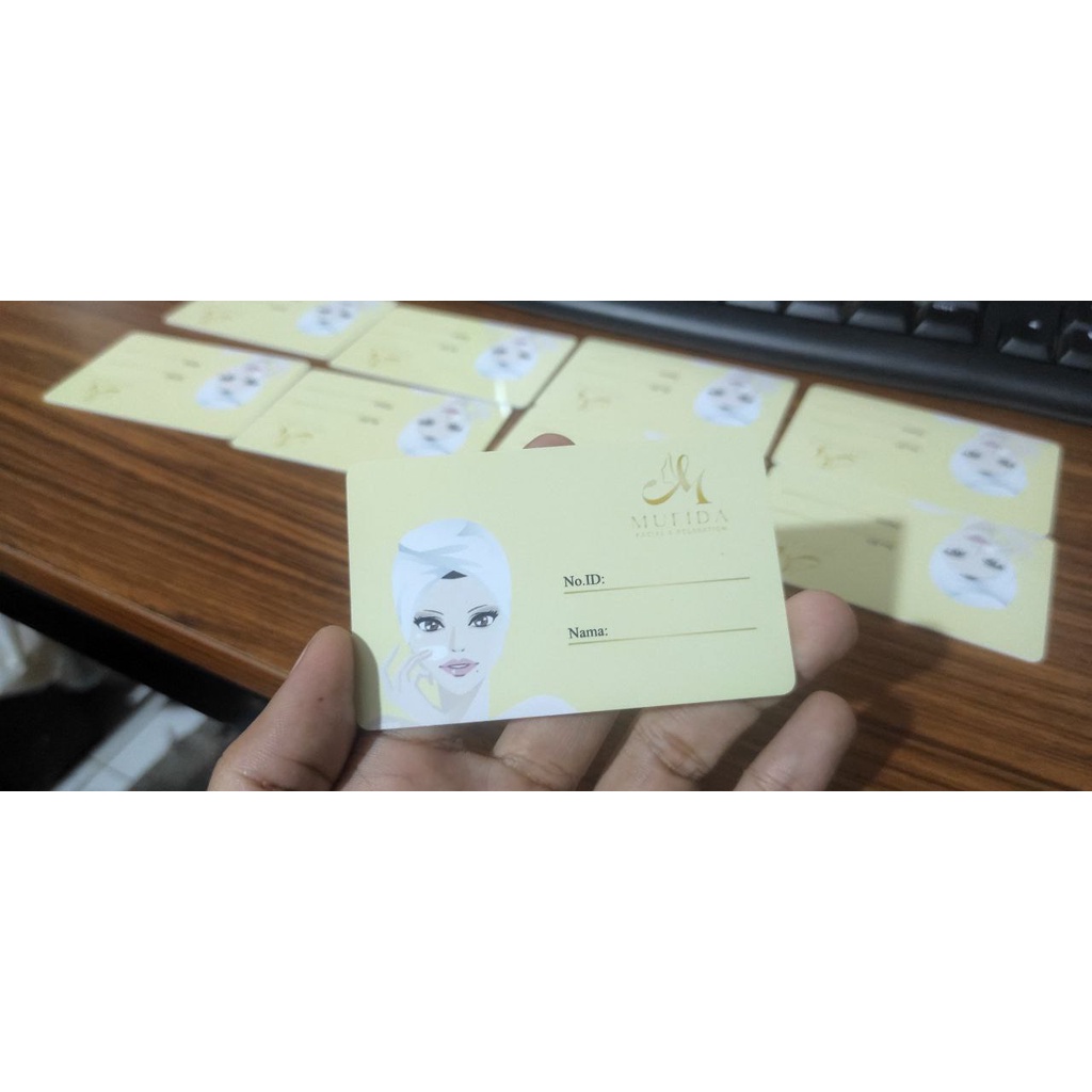 CETAK PRINT BIKIN ID CARD KARTU MEMBER PELANGGAN BAHAN PVC CUSTOM