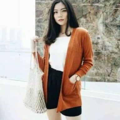 CARDIGAN BELE /CARDIGAN WANITA HALUS LONG CARDY