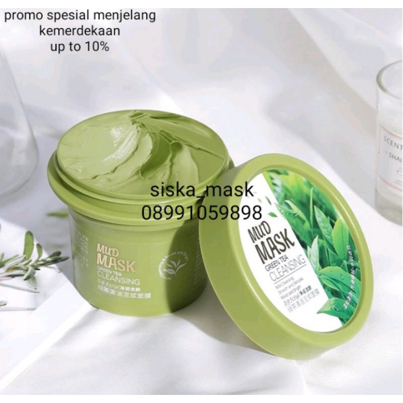 MASKER WAJAH FENYI GREEN TEA MUD MASK 100 gr