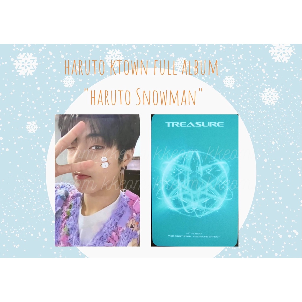 [Min. belanja 5k] Haruto Treasure Ruto Snowman Olaf Ktown4u Ktown Full Album FA Concept Selfie Photo