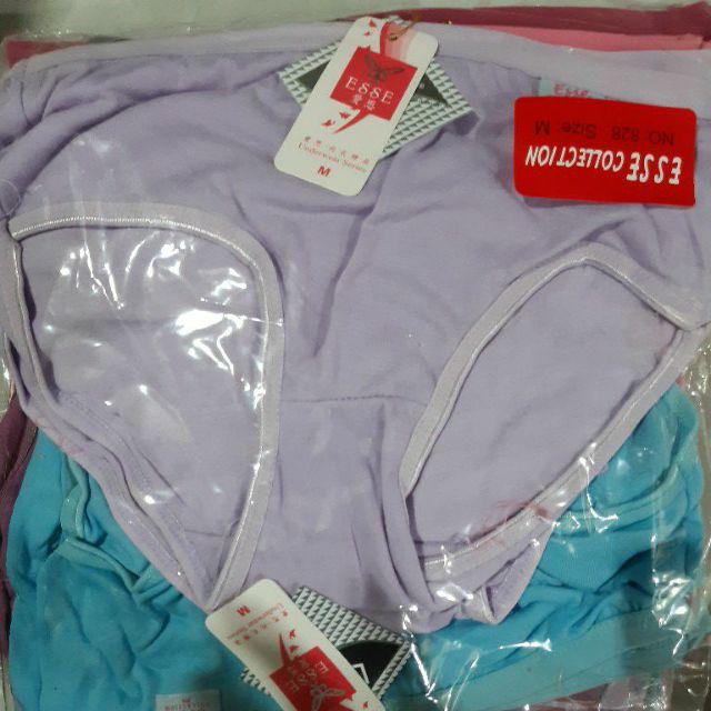 GROSIR 1 Lusin / 12Psc CD CELANA DALAM WANITA ESSE TERMURAH-Esse M (Lusin)