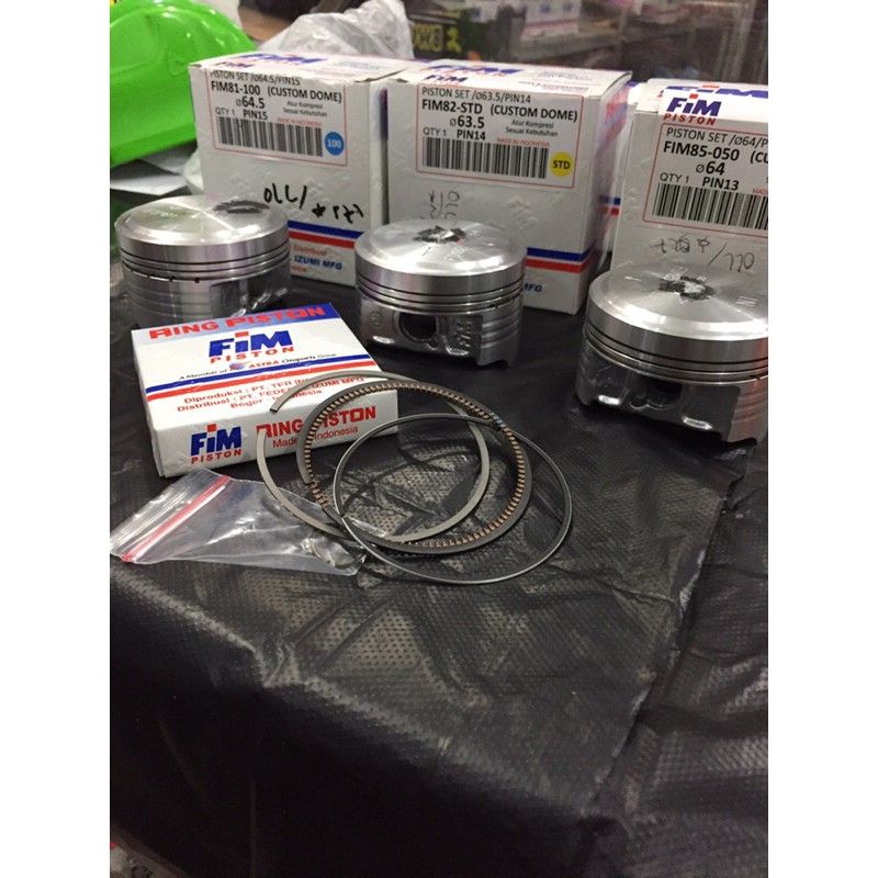 Seher Piston Kit Fim Mentah 63.5mm , 64mm , 64.5mm , 65mm  PIN 13 , 14 , 15.