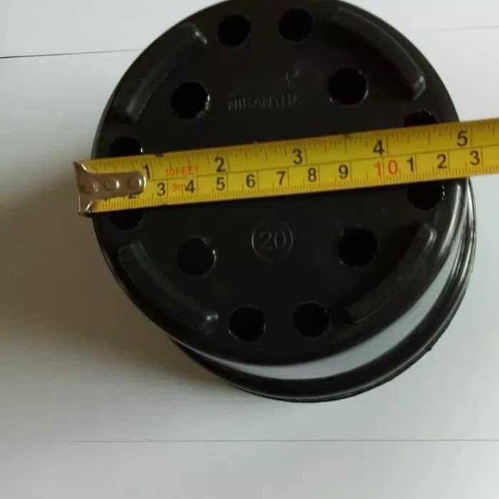 POT Bunga | POT 20 HITAM | POT PLASTIK | Pot 20 cm | Pot plastik hitam